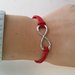 Bracciale infinito cordino rosso amore