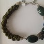 Collana corta verde