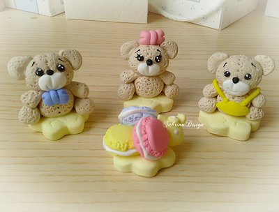 Cake topper orsi e macarons torta orsetto nascita battesimo festa primo compleanno Cake topper orsi e macarons torta orsetto nascita battesimo festa primo compleanno