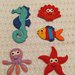 Animali (4 pezzi a scelta) in feltro pannolenci per decorazione bambino
