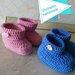 Babbucce scarpe lana baby uncinetto fatto a mano idea regalo shopping