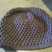 Cappello lana donna fatto a mano ad uncinetto nero idea regalo shopping