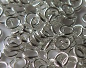  Anellini silver plated 6mm   FER2
