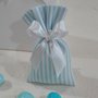 5 mini sacchetti porta confetti piquet azzurri PIQ/1 azzurro