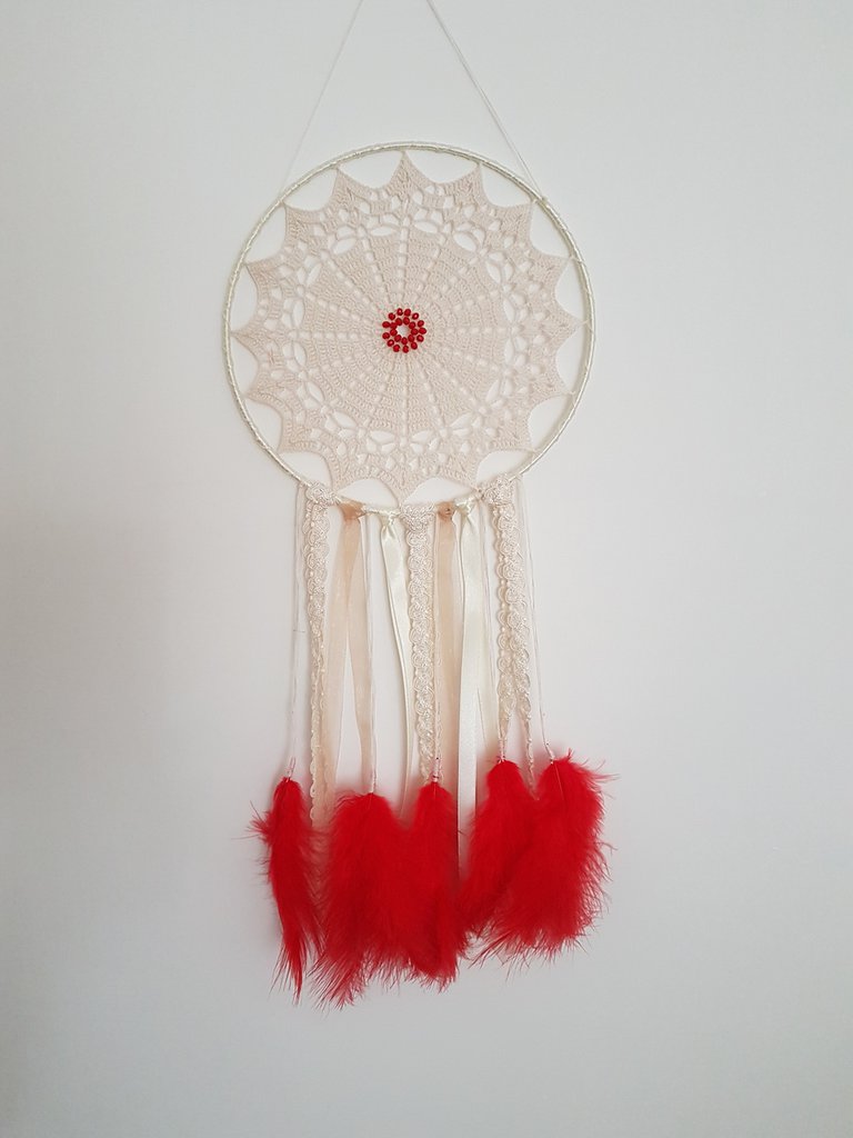 Acchiappasogni écru /rosso - Per La Casa E Per Te - Decorare Casa