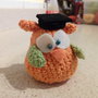 gufetto amigurumi portachiavi o calamita