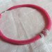 Parure collana e bracciale con rete tubolare - Fucsia