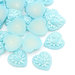 1 cabochon decorativo  Azzurro perlato  18 x 17 mm per bigiotteria, collane portachiavi, orecchini bomboniera bomboniere chiudipacco