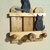 Attaccapanni in legno da parete a staccionata con gatti neri