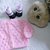 Cardigan e calzine  in lana baby   rosa lavorato a mano bambina 3 mesi