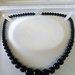 Collana donna in vera agata nera onice pietra dura naturale perle graduate 6-14 mm chakra cristalloterapia