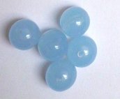 10 Perle perline colore AZZURRO 10mm per decorazioni Accessori bigiotteria, orecchini, bracciale 