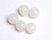 10 Perle perline colore BIANCO 10mm per decorazioni Accessori bigiotteria, orecchini, bracciale 