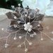 Fermaglio gioiello accessori acconciature  sposa perle cristalli Swarovski 