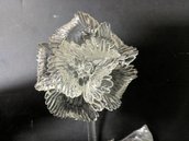 Fiore, ricambio per lampadari di Venini, Mazzega, Artemide, Arlecchino, Sputnik, in vetro soffiato di Murano , color cristallo trasparente 