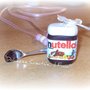 Collana Nutella, very kawaii con cucchiaio :) perlin e fiocchetto