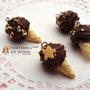 Cono cioccolato biscotto ciondolo pendente gelato dolci materiale bijoux decoden kawaii