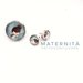 Set gioiellini Maternità:anello più orecchini con illustrazione by fattoconilcuore 