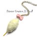 Collana Zucchero Filato - Miniature . kawaii - handmade - idea regalo con perla fiocco