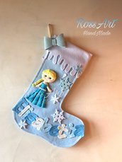 Calze della befana natalizie personalizzabili Frozen