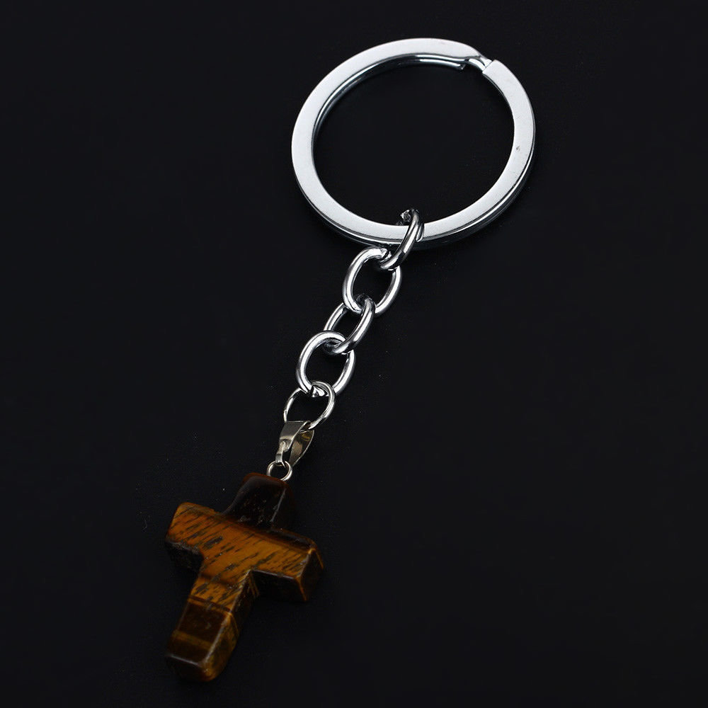 Collana Con Ciondolo A Croce In Pietra Naturale Olivenorma - Foto 3