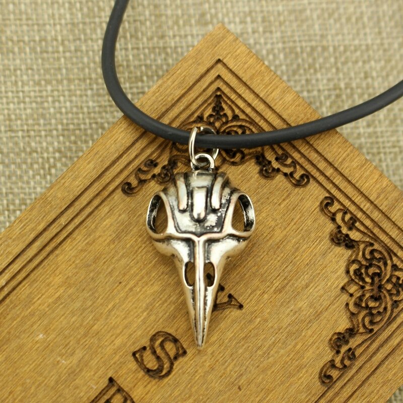 Collana Girocollo Vintage Con Teschio Di Corvo - Gotica, Regolabile 45+5 Cm, In Lega, Regalo Per Donne E Ragazze - 2