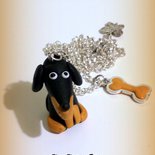 Collana Bassotto Smaltato Con Strass NEWEI – Ciondolo Cane Simpatico In Lega - 5