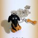 Collana in fimo bassotto, argilla polimerica, handmade, cane,kawaii, miniature, idee regalo compleanno, animali personalizzabile