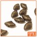 11 Perline Tonde in metallo Bronzo 7x17mm