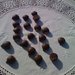 5 ciondoli in fimo castagne per bijoux o bomboniere