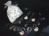 Parure HELLO KITTY : Bracciale + orecchini + confezione, idea regalo San valentino