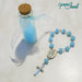 Bomboniera battesimo/comunione, rosario in bottiglia