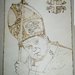 Quadro pirografato a mano San Giovanni Paolo II. Karol Wojtyla 