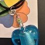 COLLANA CUORE AZZURRO DELL'OCEANO CON PERLA MILLEFIORI