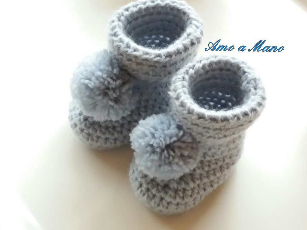 Scarpine Neonato In Pelle Morbida - Primi Passi | Suola Antiscivolo | Elastiche Alla Caviglia