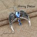 Collana con diadema corvonero harry potter hogwarts doni della morte 