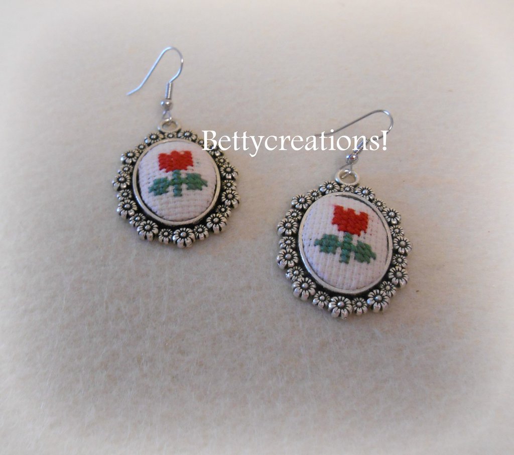 Orecchini A Tulipano In Argento 925 – Gioielli Fiore Rosa Per Donna – Regalo Di Compleanno Per Mamma In Scatola Portagioie