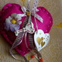 San Valentino idea regalo cuore  pannolenci chiave fiore gufo fiocco amore