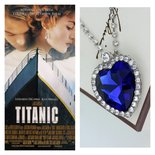 Collana Cuore Dell'Oceano Titanic – Ciondolo Blu Con Zirconi, In Argento Placcato Rodio, Regalo Romantico Per Lei - 2