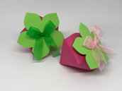 Scatolina porta confetti a forma di fragola by Romanticards