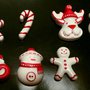 Decorazioni natalizie varie in polvere di ceramica