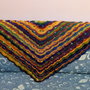 Scialle virus uncinetto lana multicolor poncho 
