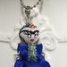Frida Kahlo- collana lunga di ceramica 