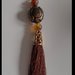 Long necklace brown tassel brown