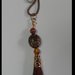 Long necklace brown tassel brown