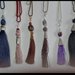 Long necklace brown tassel brown