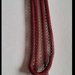 Long necklace bordeaux tassel antique pink