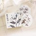 Stickers 45 pezzi set "fiori sfumature di grigio"