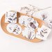 Stickers 45 pezzi set "fiori sfumature di grigio"