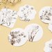 Stickers 45 pezzi set "fiori sfumature di grigio"